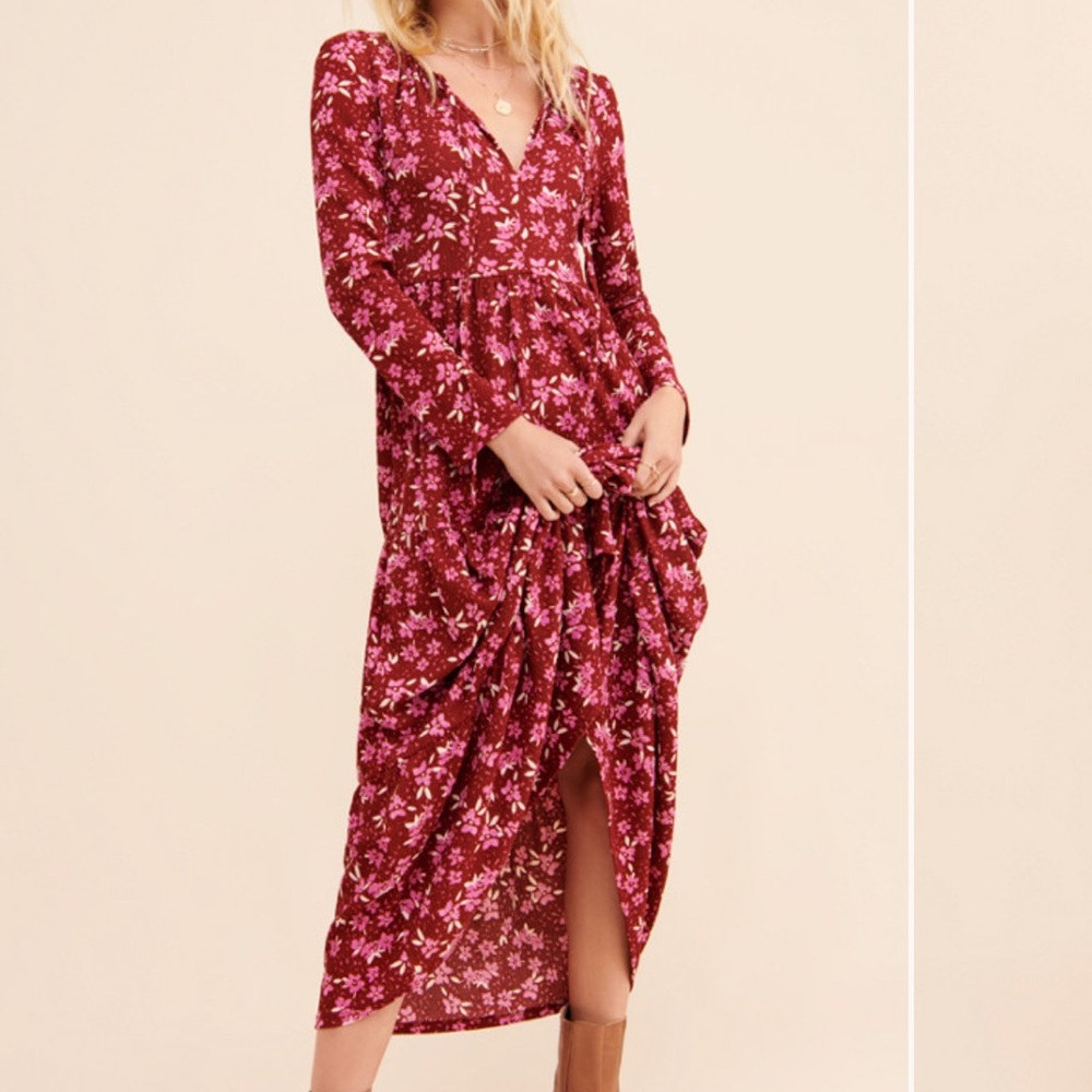 Free People Tiered Midi Dress